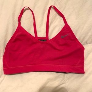 Reversible pink/grey Nike sports bra
